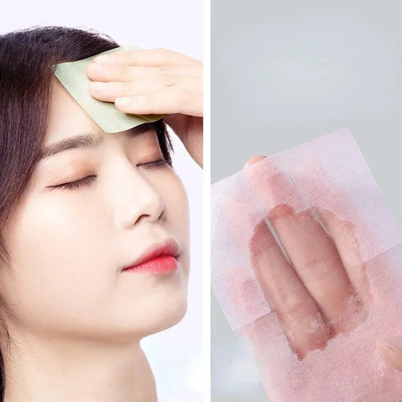 Facial Oil Blotting Papers 100pcs Set Matte Face Wipes Oil Control & Absorbing