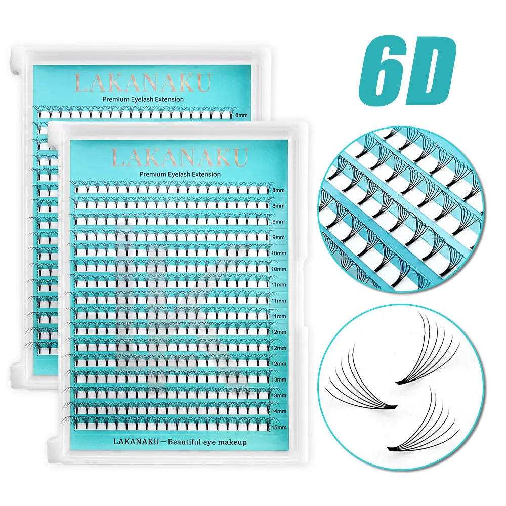 Premade Volume Eyelash Fans 3D 4D 5D 6D Soft Cashmere Matte False Lashes