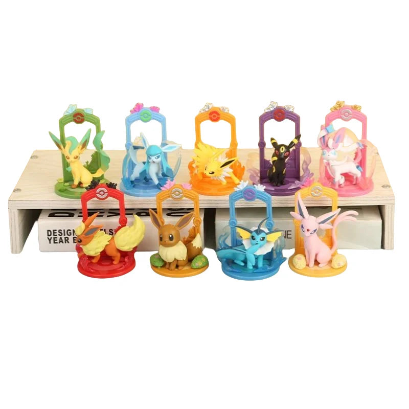 Pokemon Eeveelution Action Figure Set - Collectible PVC Toy Gift for Kids