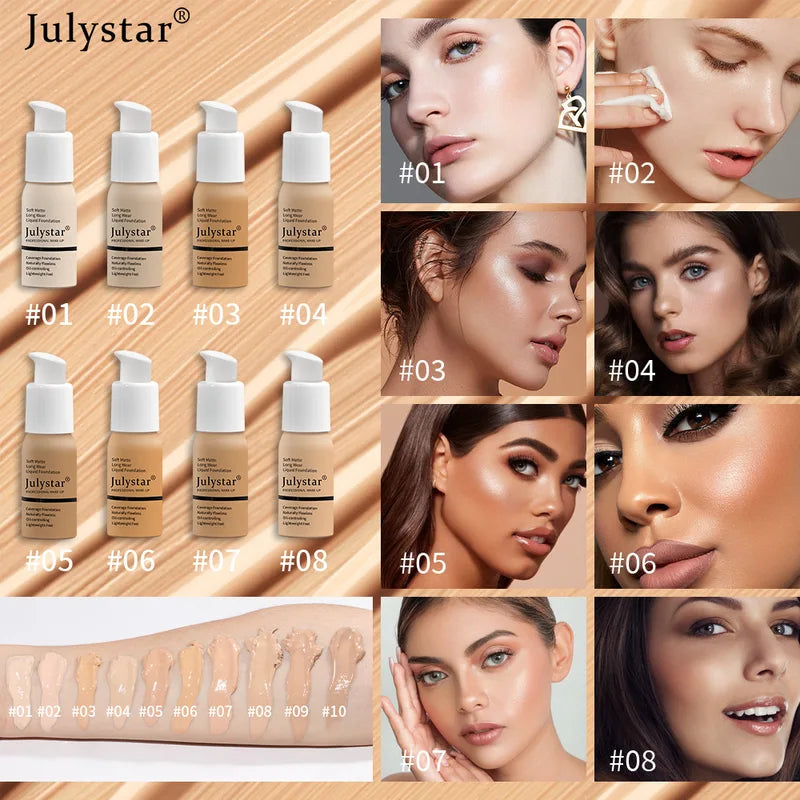 Oil-Control Matte BB Cream with Waterproof Long Lasting Full Coverage Face Foundation