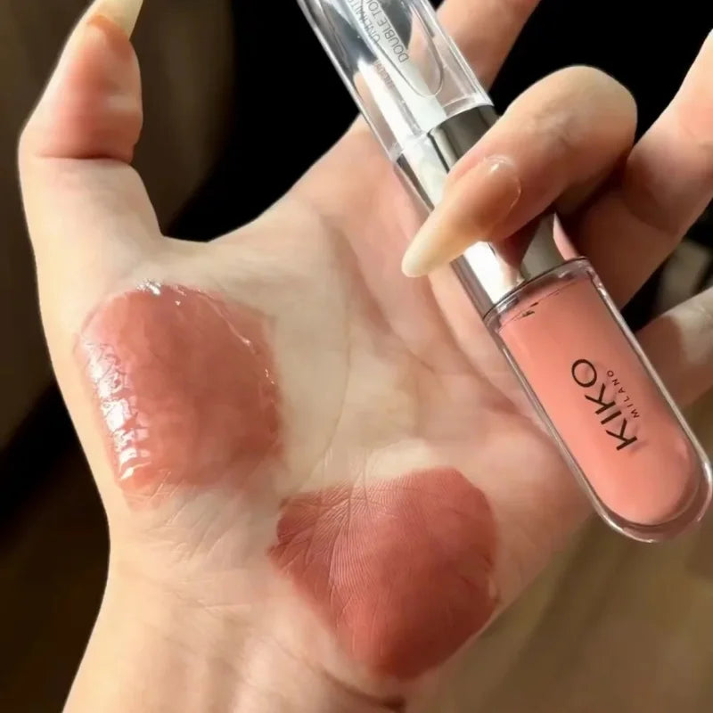 Long-Lasting Lip Gloss with Transparent Mirror - Multiple Colors