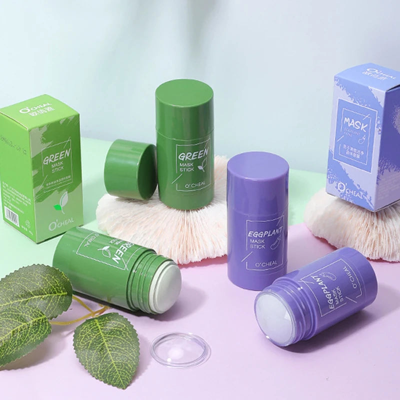 Facial Mask Stick Green Tea Honey Peach Pore Cleansing & Moisturizing Mud Film