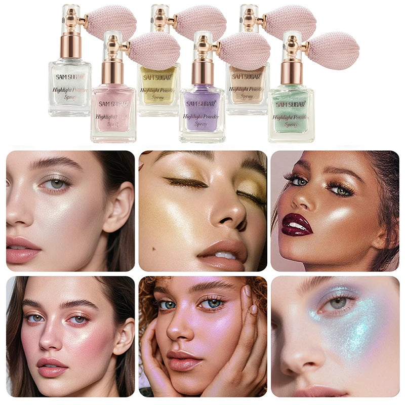 Face & Body Shimmer Spray - Dewy Highlight Mist for Radiant Skin