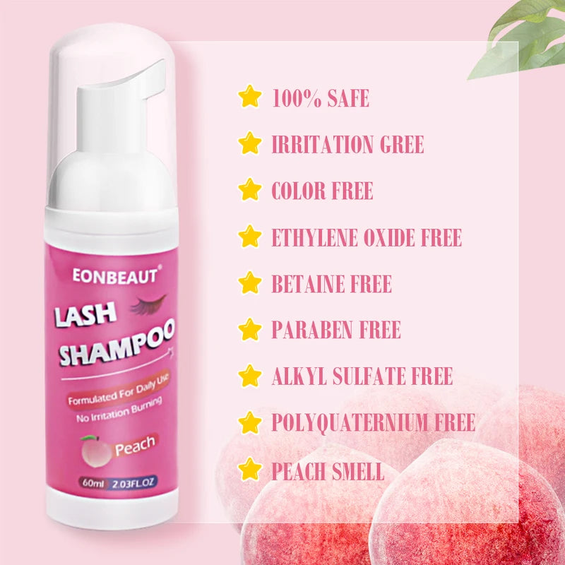 Eyelash Extension Glue 60ml Lash Adhesive for Professional Use - Peach Scent