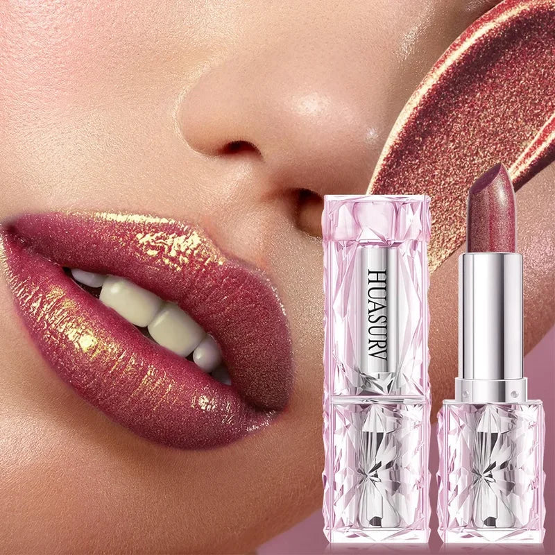 Pearlescent Flashing Lipstick - Moisturizing, Long-Lasting, Brightening Lip Color 04