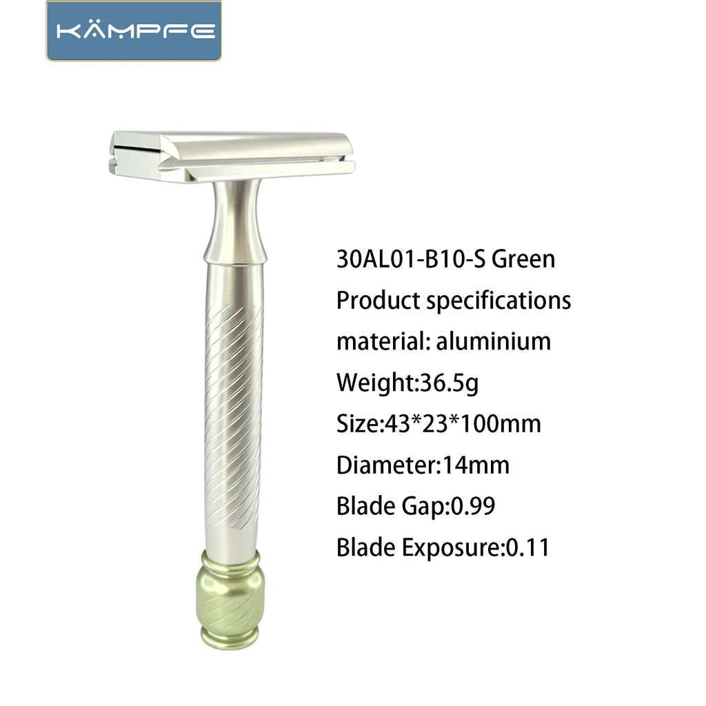 Traditional CNC Aluminum Safety Safety Razor - Double Edge Manual Shaver for Close Shave