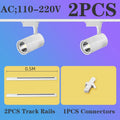 Full Set LED Track Light Fixture Rail 110-220V COB Ceiling Spot Lighting for Retail & Home