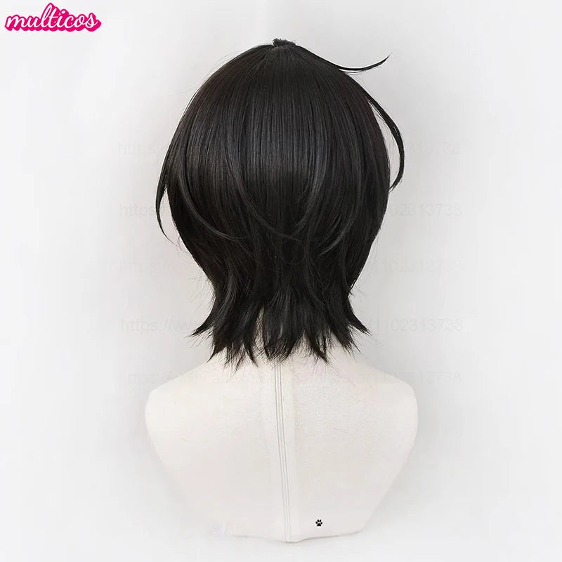 Anime Cosplay Wig 30cm 45cm Synthetic Heat-Resistant Hair Halloween Costume