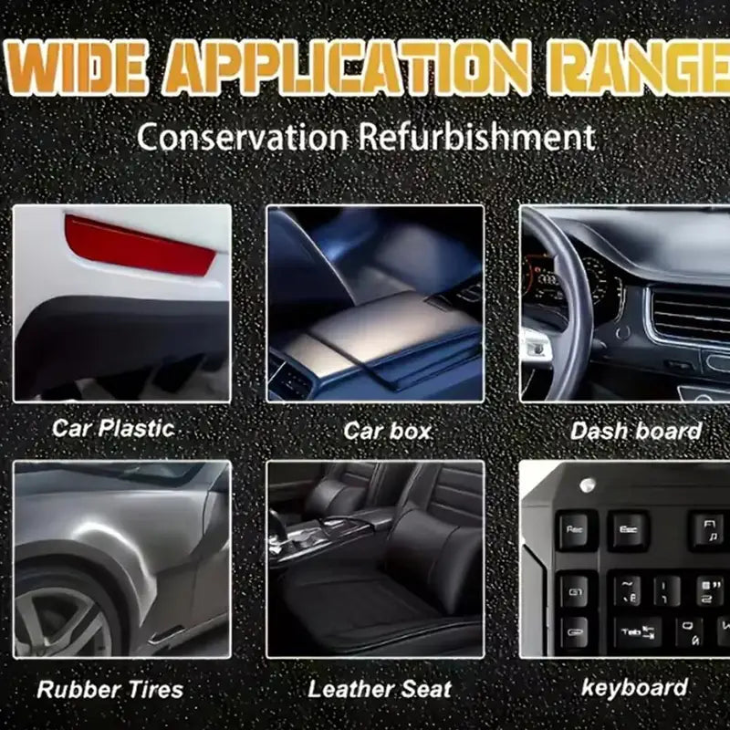 Car Interior Scratch Repair Paste for Plastic & Leather - Blackening & Polishing Cream