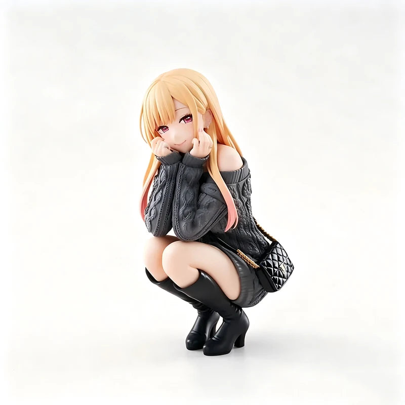 Anime Marin Kitagawa Squatting Pose PVC Figure 10CM Doll Collection Toy