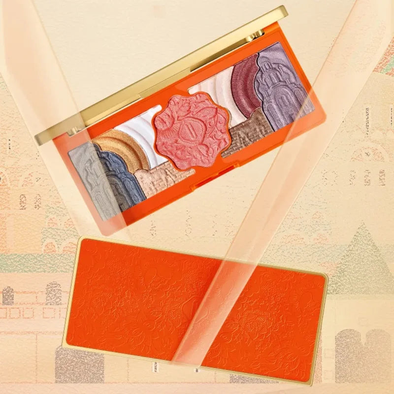 Holiday Makeup Set with Lipstick Eyeshadow Eyeliner and Brow Pencil - Gift Box