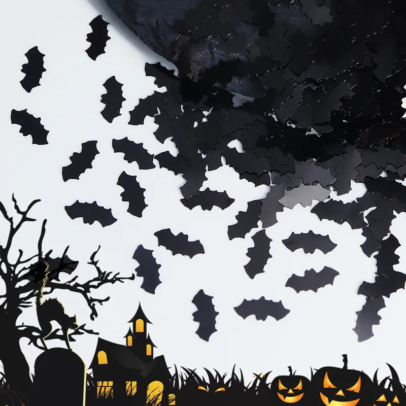 Halloween Glitter for Epoxy Resin Filling Black Bat Sequins DIY Craft Supplies