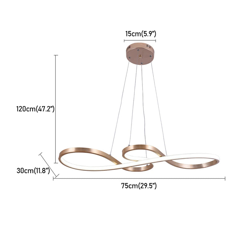 Modern Dimmable LED Pendant Light for Dining & Living Rooms