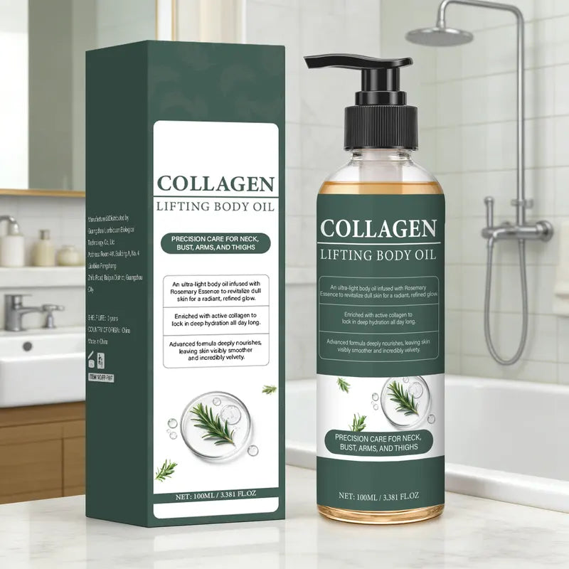 Hydrating Collagen Body Oil with Vitamin C & E - Firming Skin Nourishment