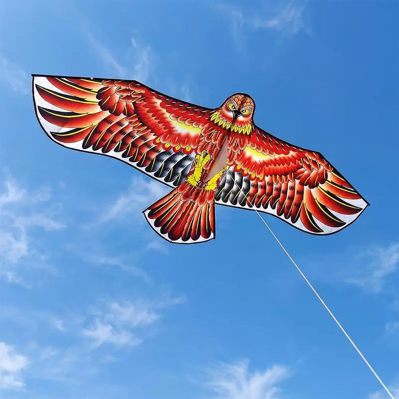Large Eagle Kite with 30 Meter Line for Outdoor Flying and Bird Deterrent
