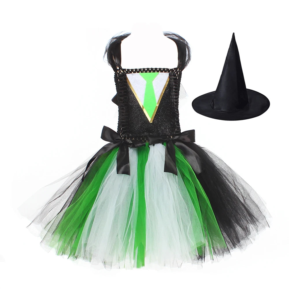 Kids Hermione Girl Tutu Dress for Halloween Cosplay Costume Party Dress