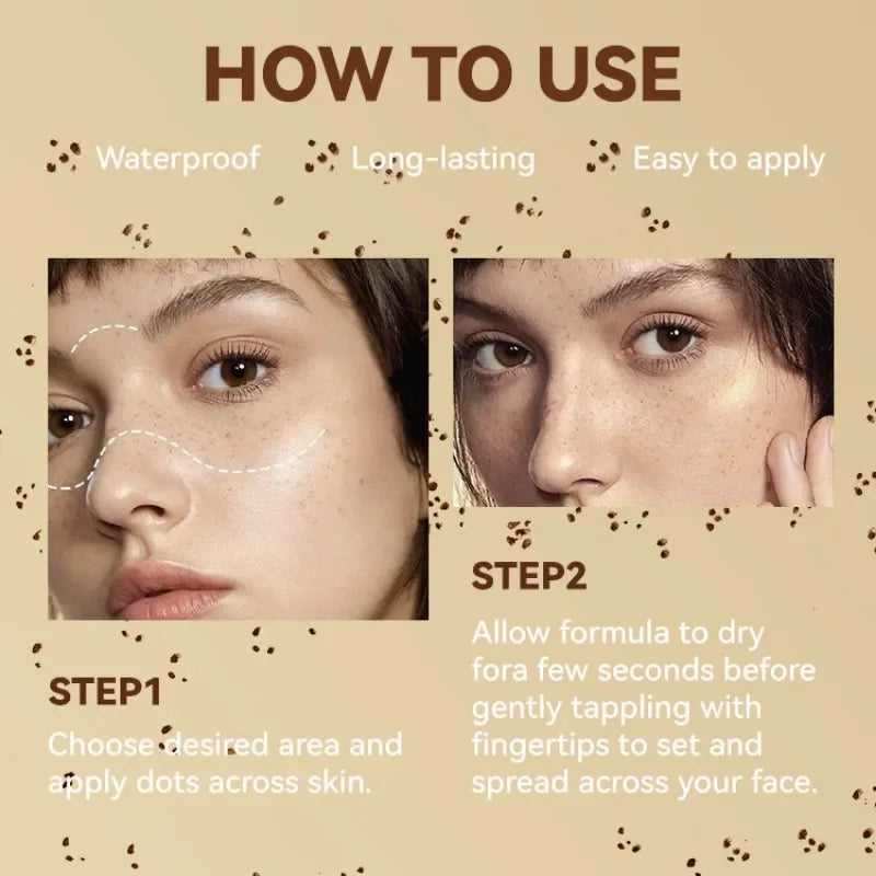 Waterproof Liquid Freckle Pen for Natural & Lifelike Makeup - Long Lasting