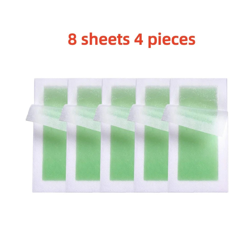 Professional Hair Removal Wax Strips Kit - Cold Double-Sided Wax Paper for Summer Use