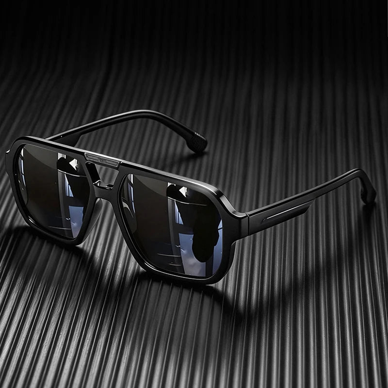 Polarized Pilot Sunglasses Men Women Retro Square UV400 Driving Outdoor
