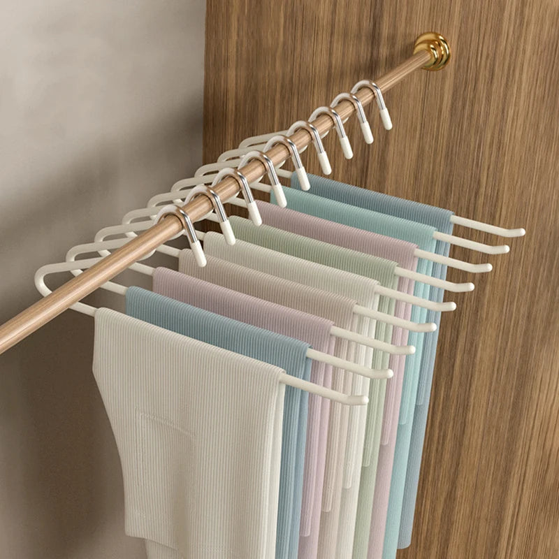 30PCS Goose-Shaped Pants Rack Clips for Wardrobe & Drying Storage