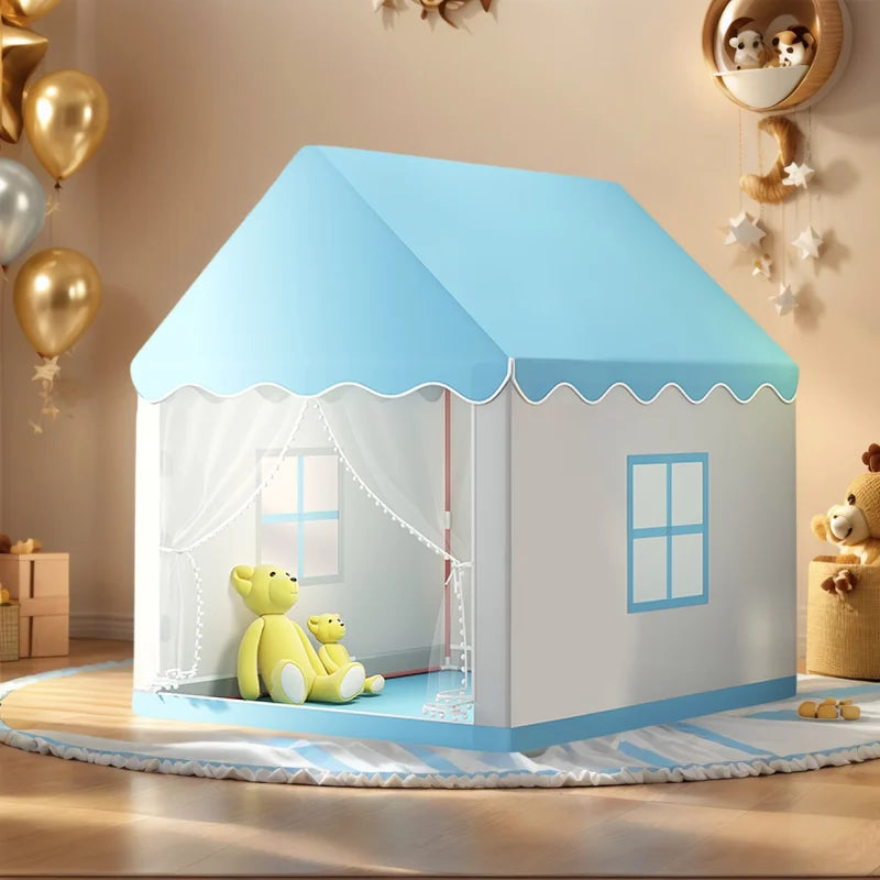 Children's Fairy Tale Castle Tent for Kids, Portable Pretend Play House, Holiday Gift