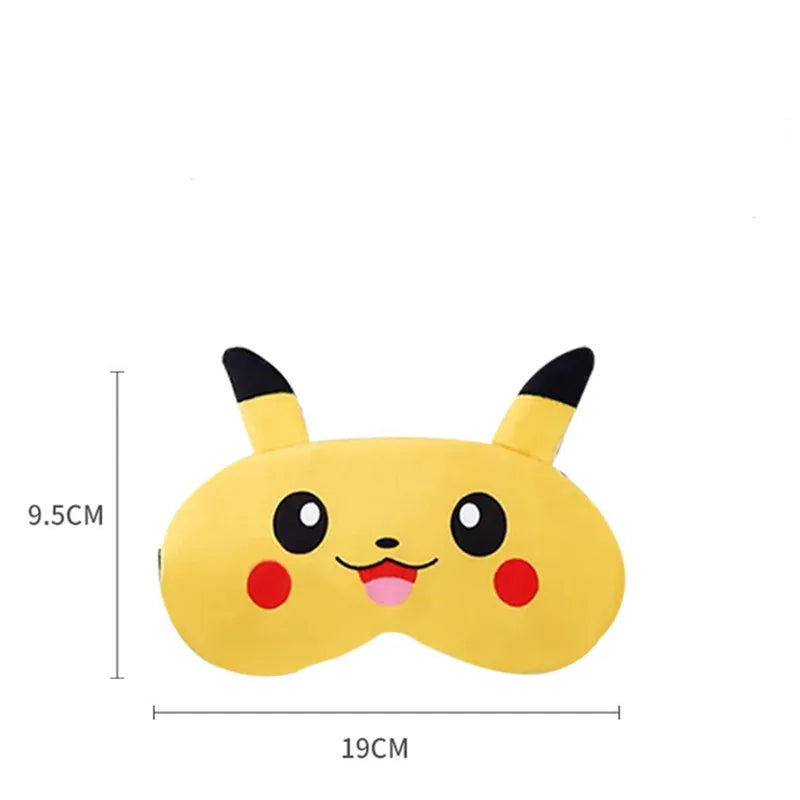 Cute Pikachu Sleep Mask for Men Women - Relaxing Eye Cover Blindfold for Nap Travel