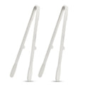 2-Pack Silicone Food Tongs for Kitchen Grilling and Salad Preparation