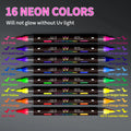Glow in The Dark Face Paint Markers 8-Pack, Neon UV Body Art Pens for Skin & Tattoos