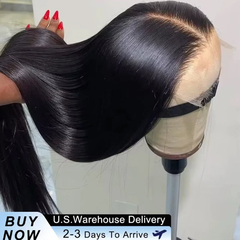 Human Hair Wigs Glueless 4x4 & 13x4 HD Transparent Lace Frontal Straight 16-42Inch