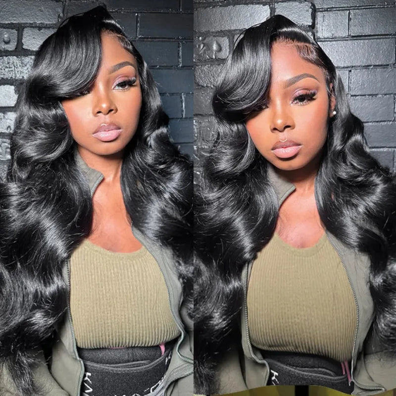 Long Body Wave Human Hair Wigs 13x4 13x6 Lace Frontal 220 Density 40 Inch - Pre Plucked & Full Volume