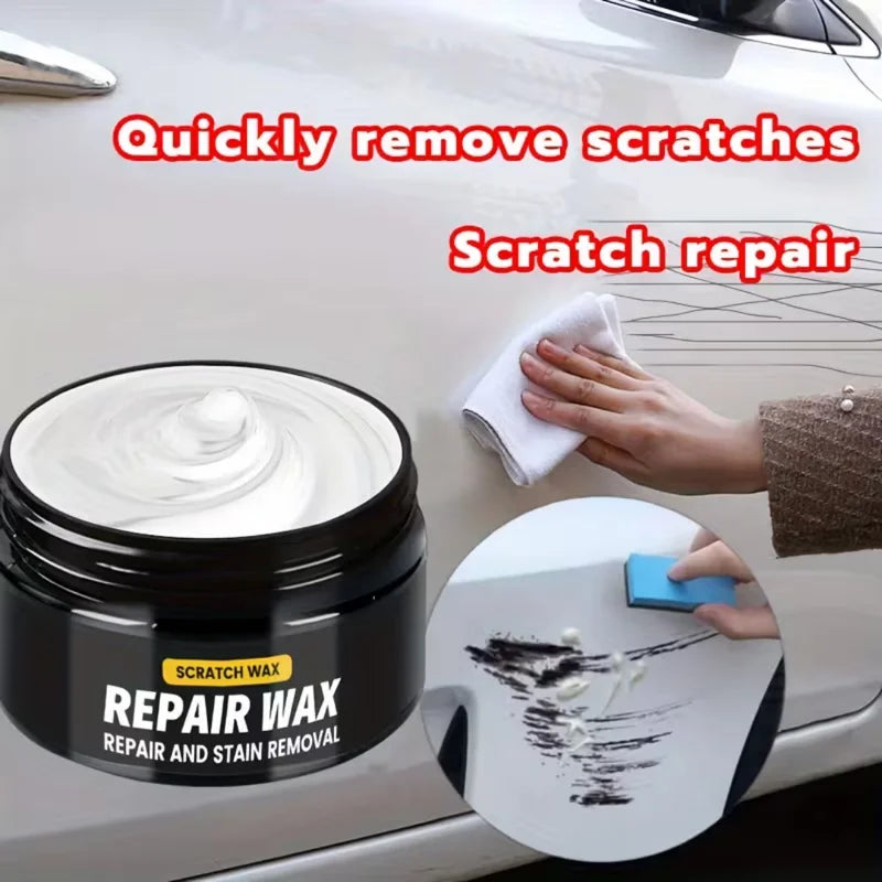 Universal Car Scratch Repair Wax 80g - Paint Polish & Shine Restorer for All Vehicles