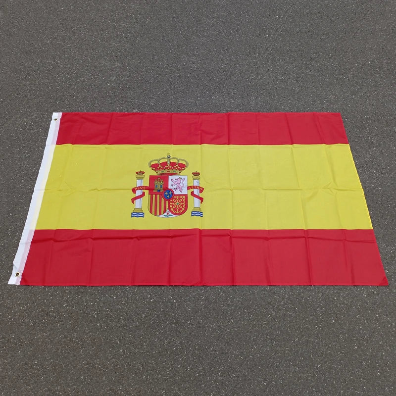 Outdoor Spain Flag Banner 60x90cm or 90x150cm Spanish National Flag Polyester Decoration
