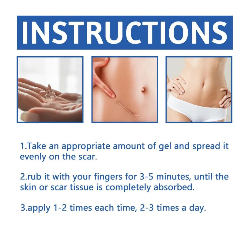 Fade Scar Repair Gel for Skin Healing Postpartum & Surgery - Smooths Skin
