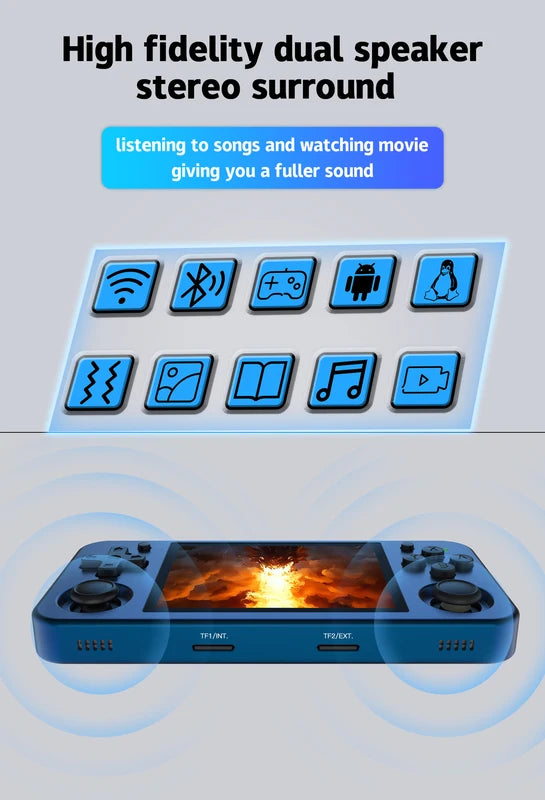 Metal 3.5 Inch IPS Touch Screen Game Player for Android & Linux - RG353M
