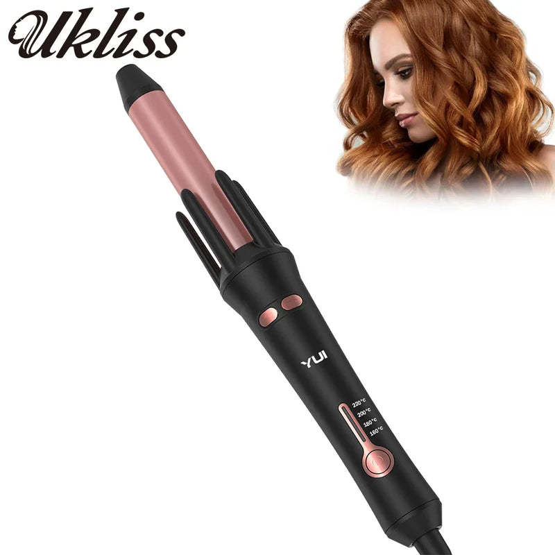 Auto Rotating Ceramic Hair Curler - Automatic Curling Iron & Styling Wand