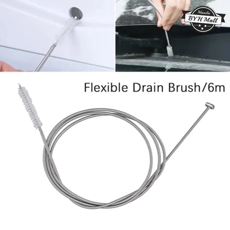 6m Flexible Drain Pipe Dredging Brush for Clogged Tubes and Drains