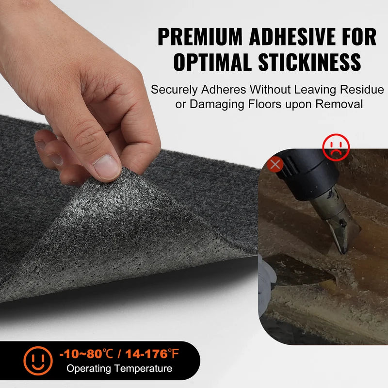 Self-Adhesive Carpet Tiles for Indoor Outdoor Floor Renovation - Padded & Easy to Install
