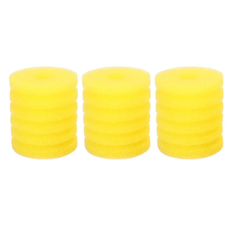 3-Pack Aquarium Filter Sponge for Fish Tanks, Cylindrical Foam Pre-Filter