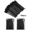 Disposable Eyelash Brushes Spoolies Micro Lash Mascara Wands 100pcs - Various Colors