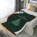 Soft Microfiber Christmas Snowflake Throw Blanket for Sofa & Bedroom
