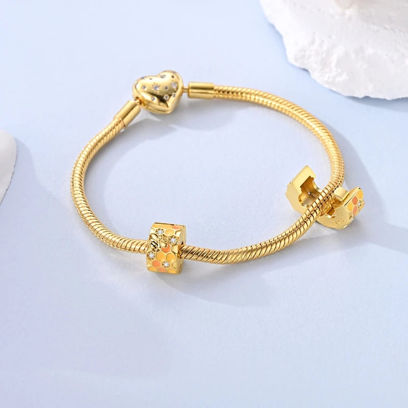 925 Silver Gold Charms Beads for Bracelets - DIY Jewelry Accessories