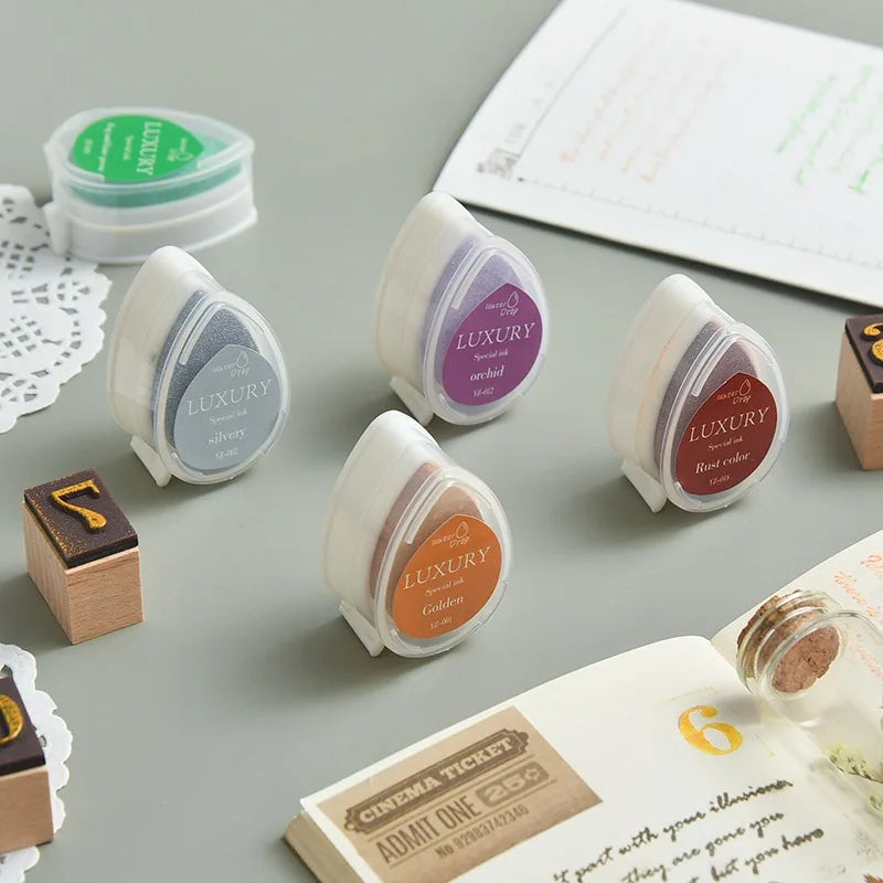 Colorful Ink Pad for Scrapbooking & Crafting - DIY Stamping Material