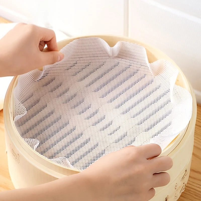 Silicone Steamer Liners 5-Pack Reusable Non-Stick Steam Mats for Cooking