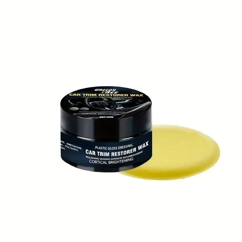 Car Interior Plastic Restorer Wax 50g - Brightening & Anti-Aging Refurbishment Cream