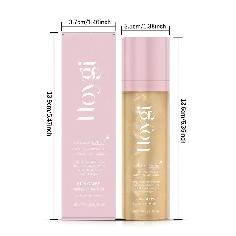 SPF 50+ Setting Spray with Oil Control Matte Finish Waterproof Face Makeup Mist