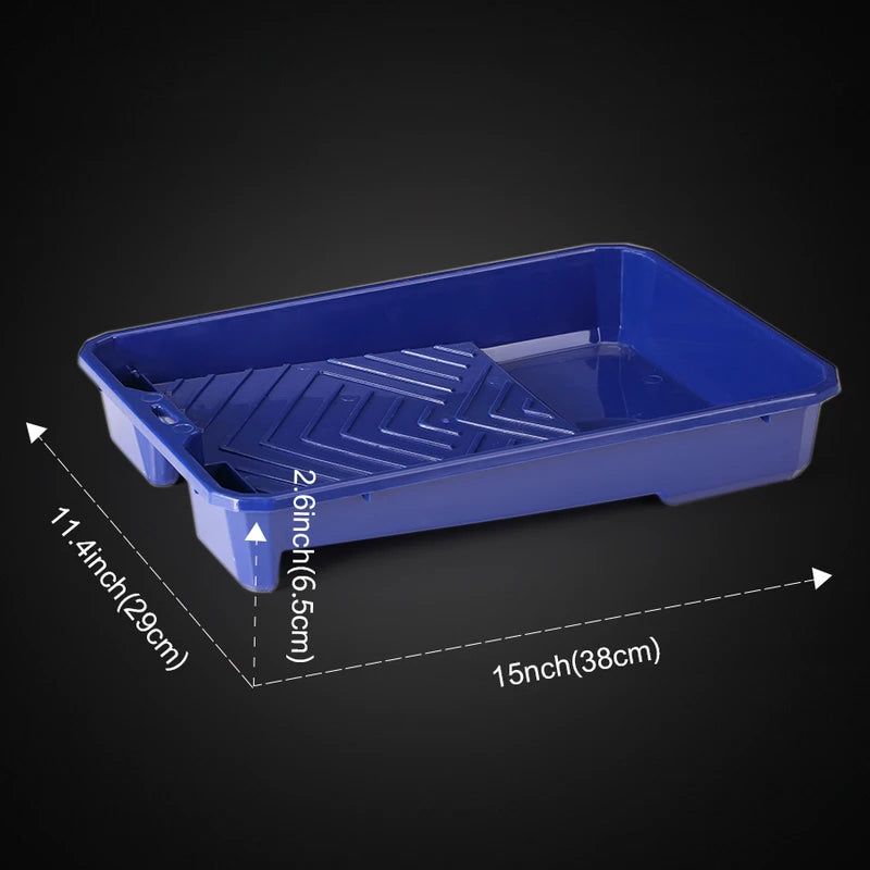 9-Inch Plastic Paint Tray Set with 10 Transparent Pads for DIY Painting & Color Change