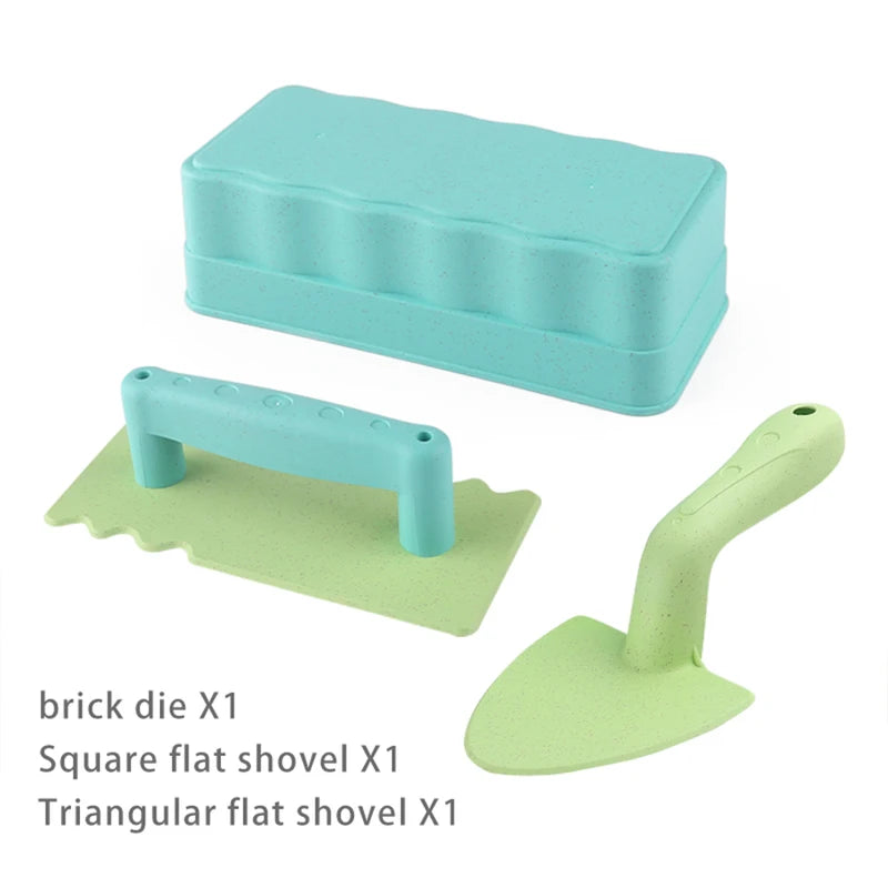 Sand Castle Mold Set for Kids - 3-Piece Beach & Snow Play Toy Gift