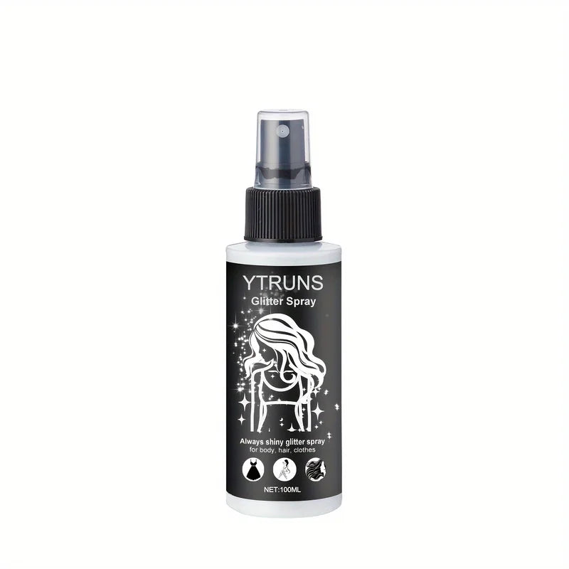 100ml High Gloss Glitter Spray for Body Hair and Clothes - Shimmering Finish