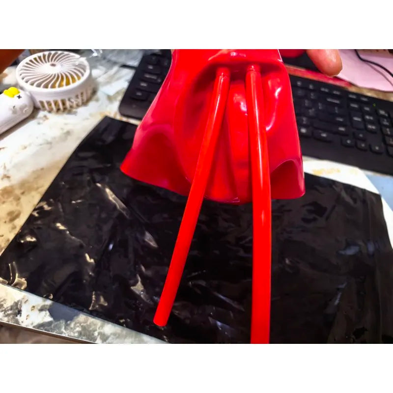Latex Mask with 15cm Nasal Cannula - Handmade Latex Costume Accessory