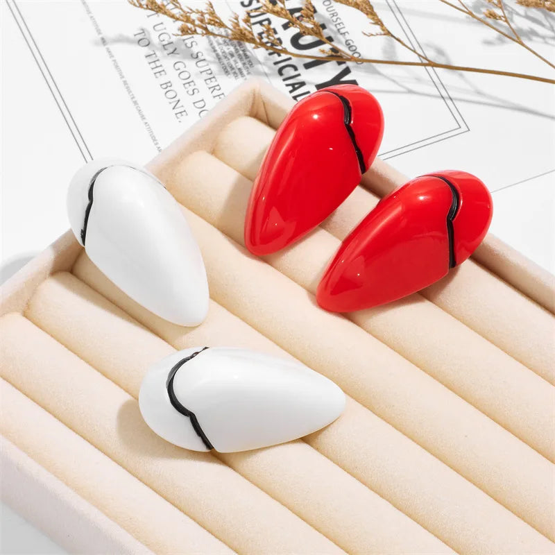 Anime Hair Clips Rei Ayanami & Asuka Soryu Cosplay Hair Accessories - White & Red Variants